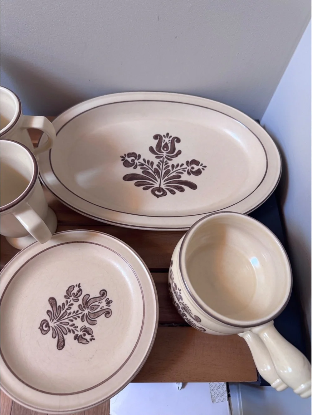Vintage Pfaltzgraff Village 1970s Dinnerware – Large Lot – Retired Pattern